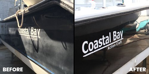 before after boat restoration in tampa florida