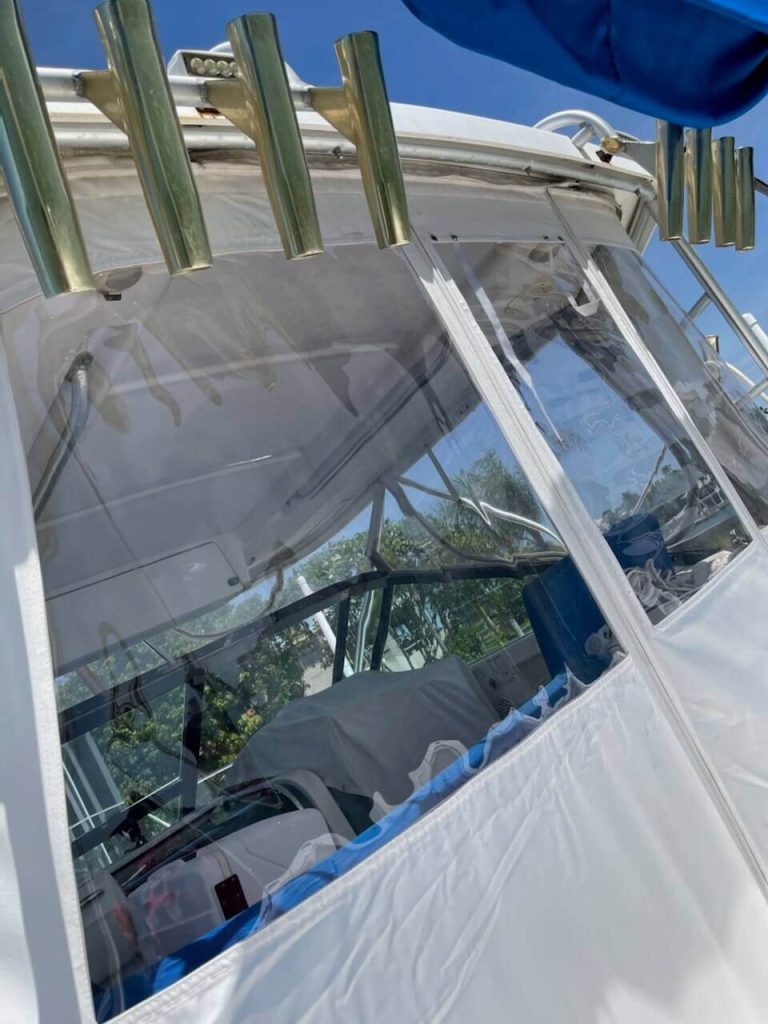 window glass of a boat concierge service